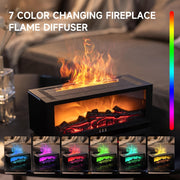 Universal Flame Air Diffuser Humidifier with 7-Color Lighting and Timer