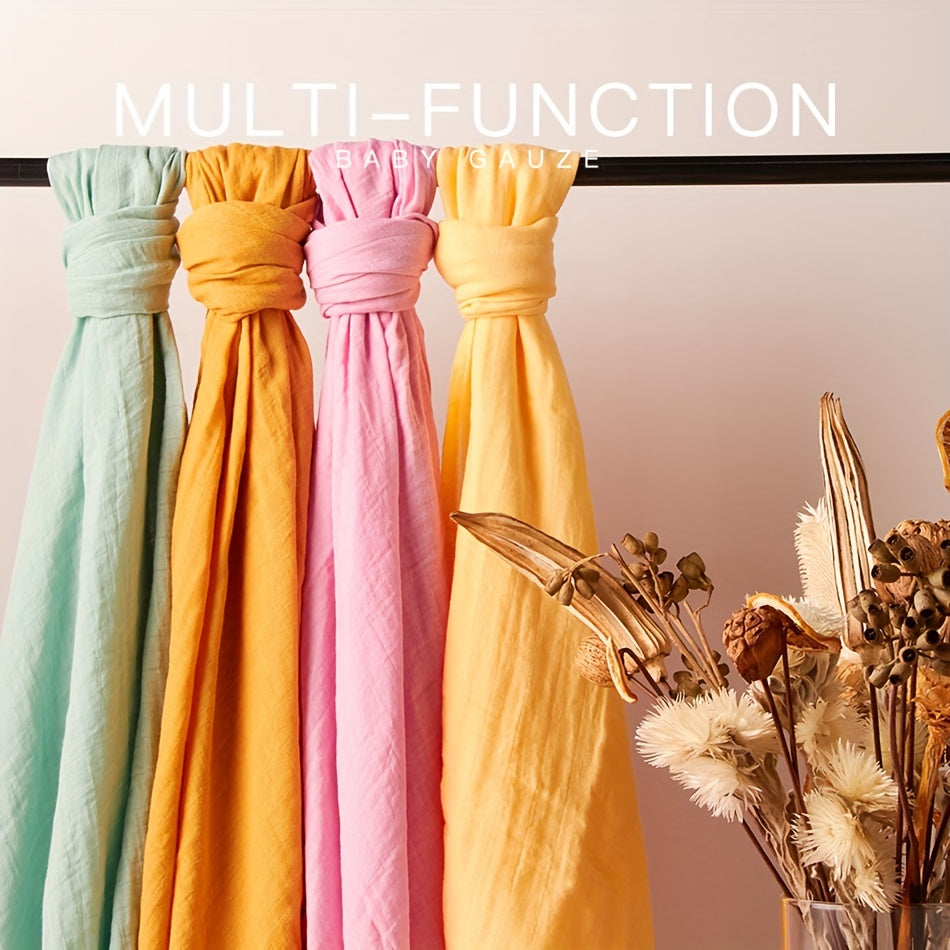 Muslin Cotton Summer Blanket Lightweight Breathable Throw for Living Room