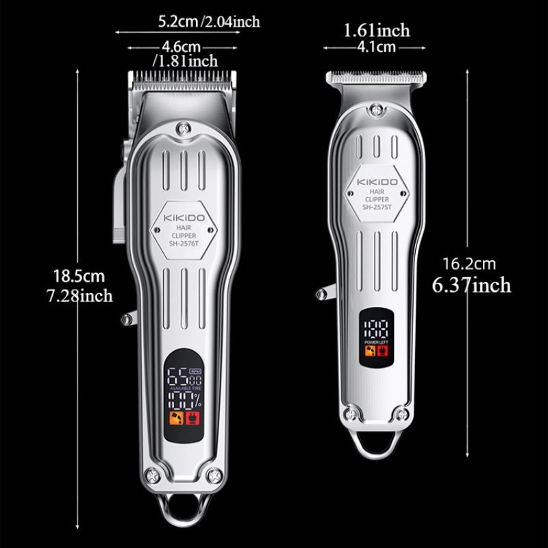 Electric Hair Clipper Professional Barber Trimmer Men 6500 RPM Adjustable Rechargeable