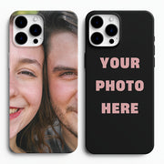 Funda de teléfono personalizable con fotos para modelos de iPhone con imágenes y texto personalizados
