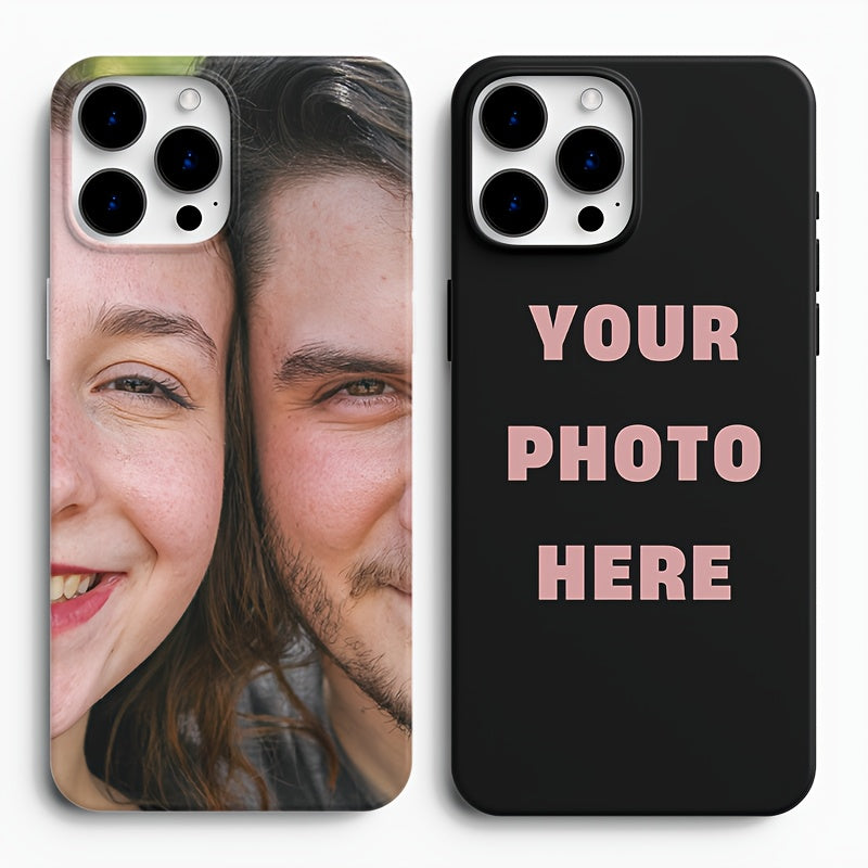 Funda de teléfono personalizable con fotos para modelos de iPhone con imágenes y texto personalizados