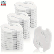 30 Youngsters BPA-Free White Plastic Outlet Covers for Child Safety