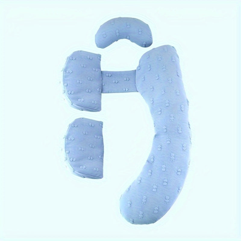 Almohada de apoyo para embarazo de cuerpo completo con funda removible para comodidad durante el embarazo