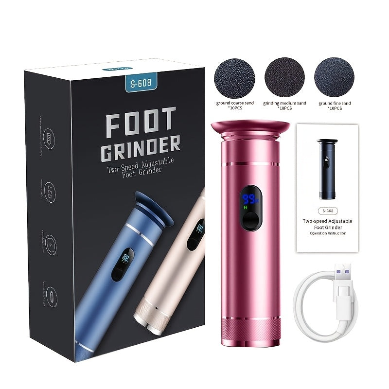 Rechargeable Electric Foot Grinder Callus Remover Dead Skin Remover USB Battery
