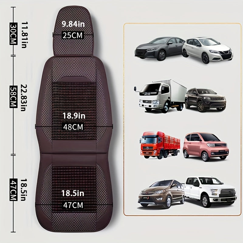 1 шт. Деревянный чехол на сиденье автомобиля - Дышащий и прочный