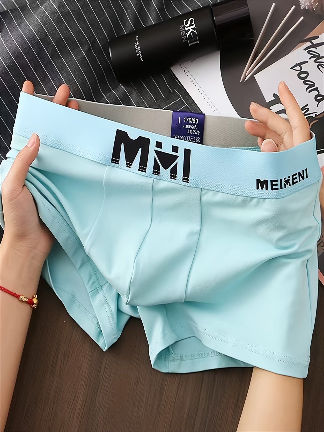 Men's Cotton Boxer Briefs 3-Pack Medium Stretch Solid Color Athletic Underwear for Youth