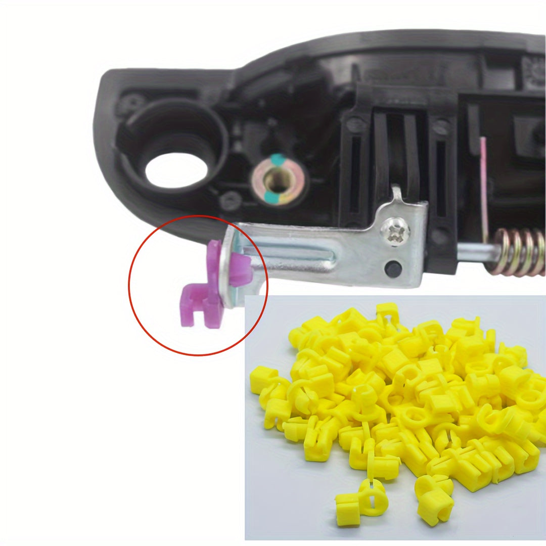 50pcs Universal Car Door Lock Block Snap Fixes Door Handle Pull Wire