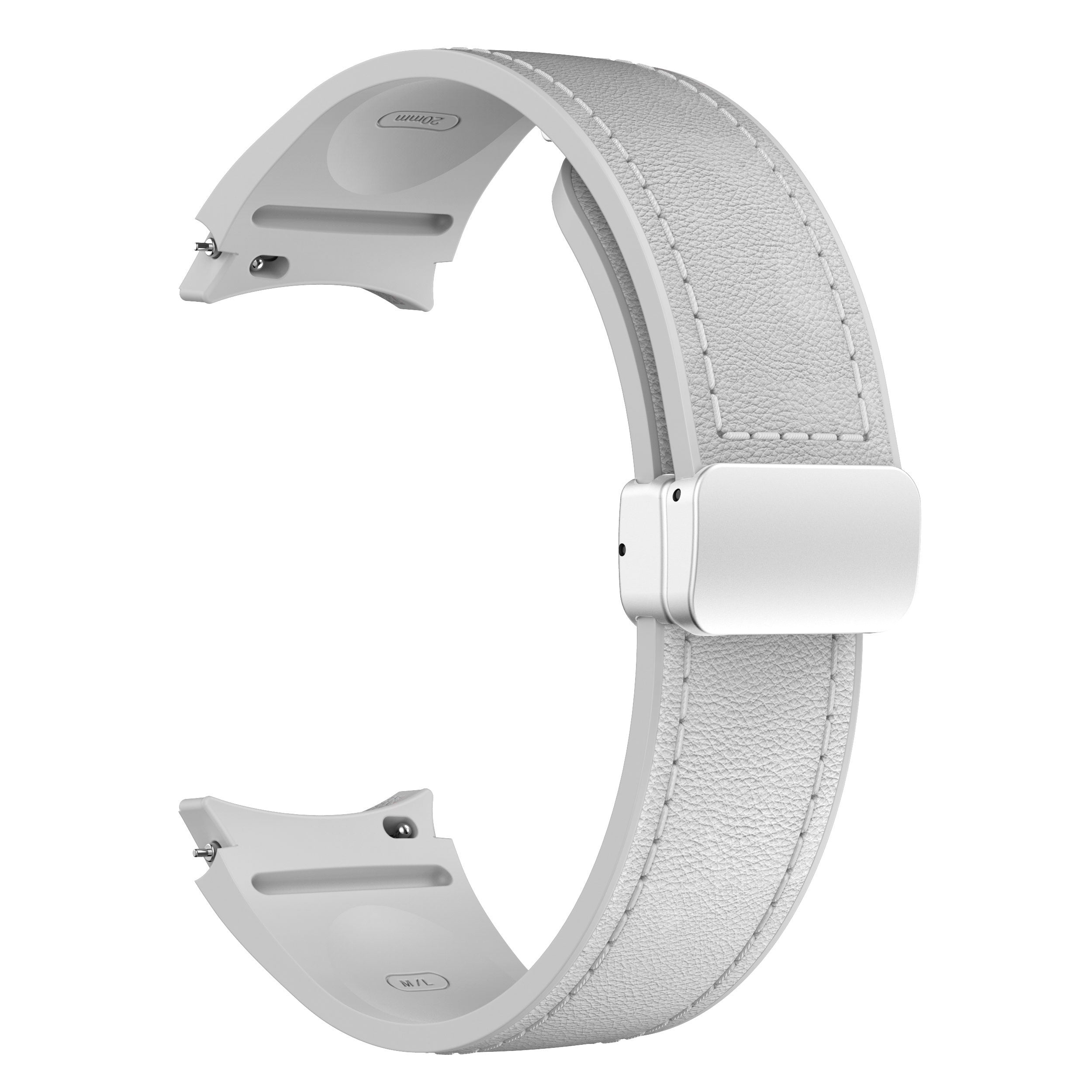 Silicone Smartwatch Strap 20mm with Magnetic Buckle for Galaxy Watch 4 5 6