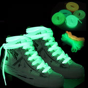 Glow-in-the-Dark Reflective Shoelaces for Men and Women Polyester Casual