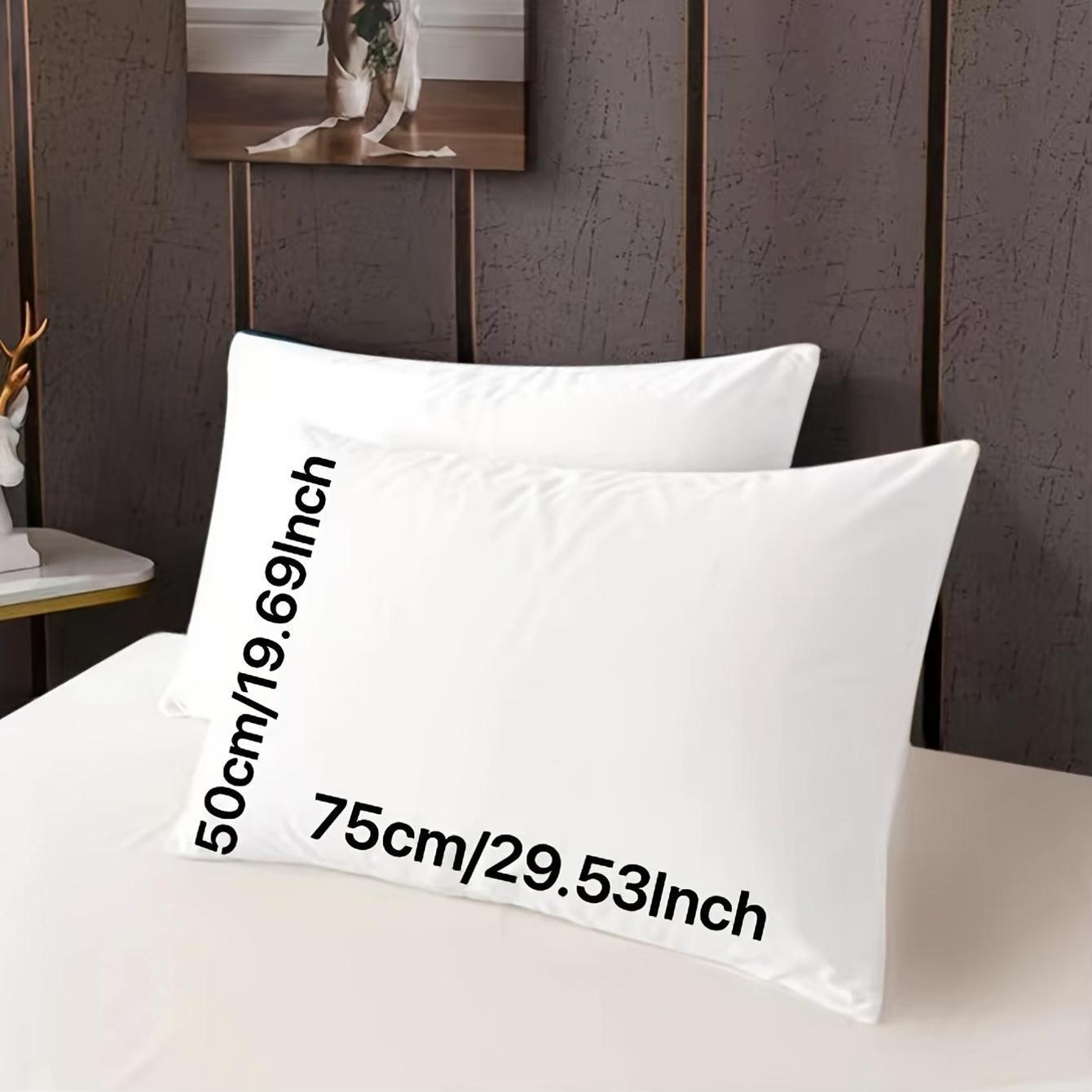 Solid Color Pillowcases Lightweight Soft Brushed Polyester for Cozy Bedroom