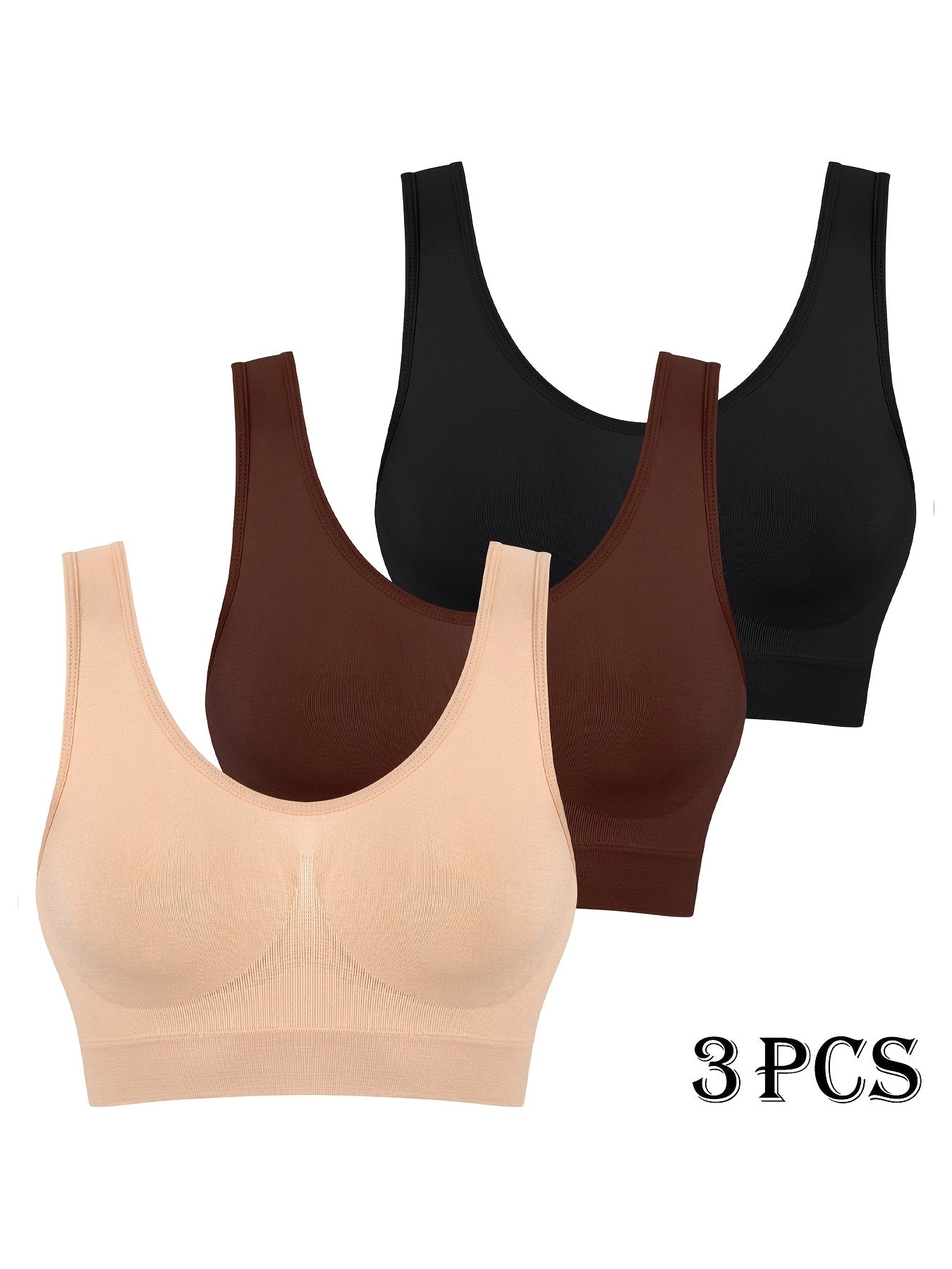 Women’s High Support Seamless Sports Bras Polyamide Elastane No Padding Shockproof Wirefree