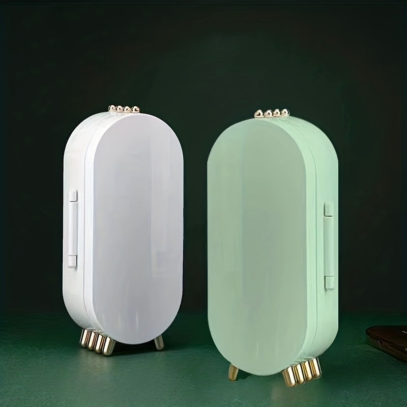 Caja de almacenamiento para organizar joyas para pendientes y collares, exhibición en el hogar