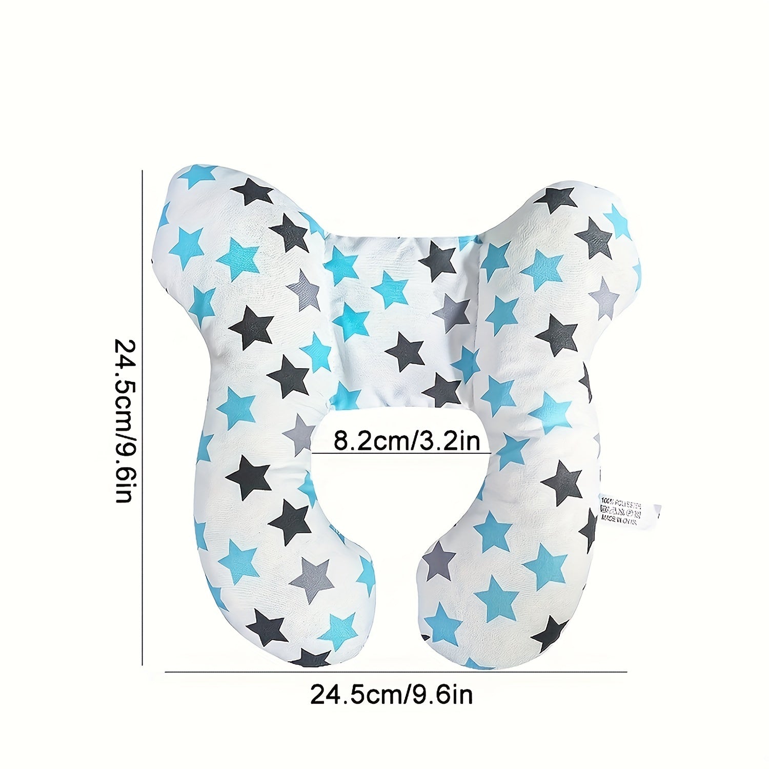 Baby Head Support Pillow for Car Seat and Stroller Soft Polyester 360° Protection Lightweight Portable for 0-3 Years