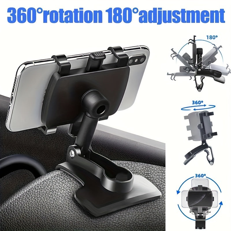Universal Car Dashboard Phone Holder 360° Rotating Adjustable Mount