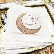 20 Disposable Paper Towels Ramadan Decorations Moons Lanterns 33cm for Parties