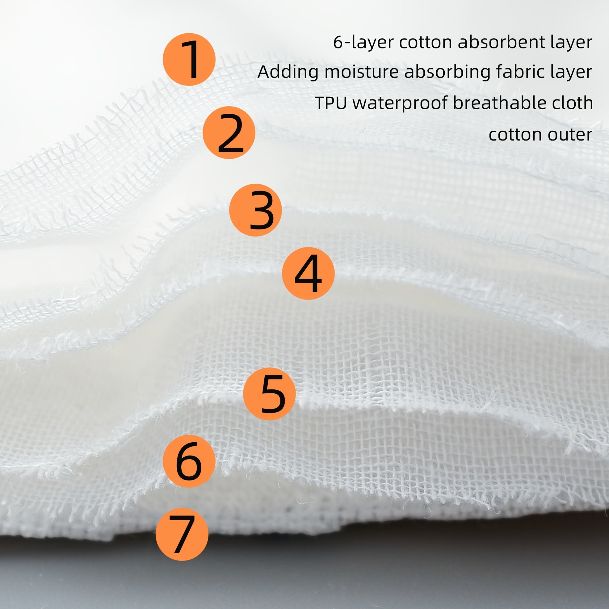 Set of 6 Toddler Cotton Potty Training Pants Leakproof Reusable Underwear with Padding