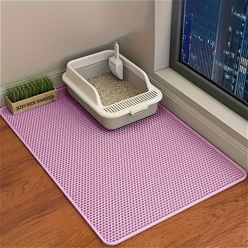 XL Double-Layer EVA Cat Litter Mat Waterproof Anti-Slip Urine Resistant Easy to Clean Durable Odorless 6 Colors