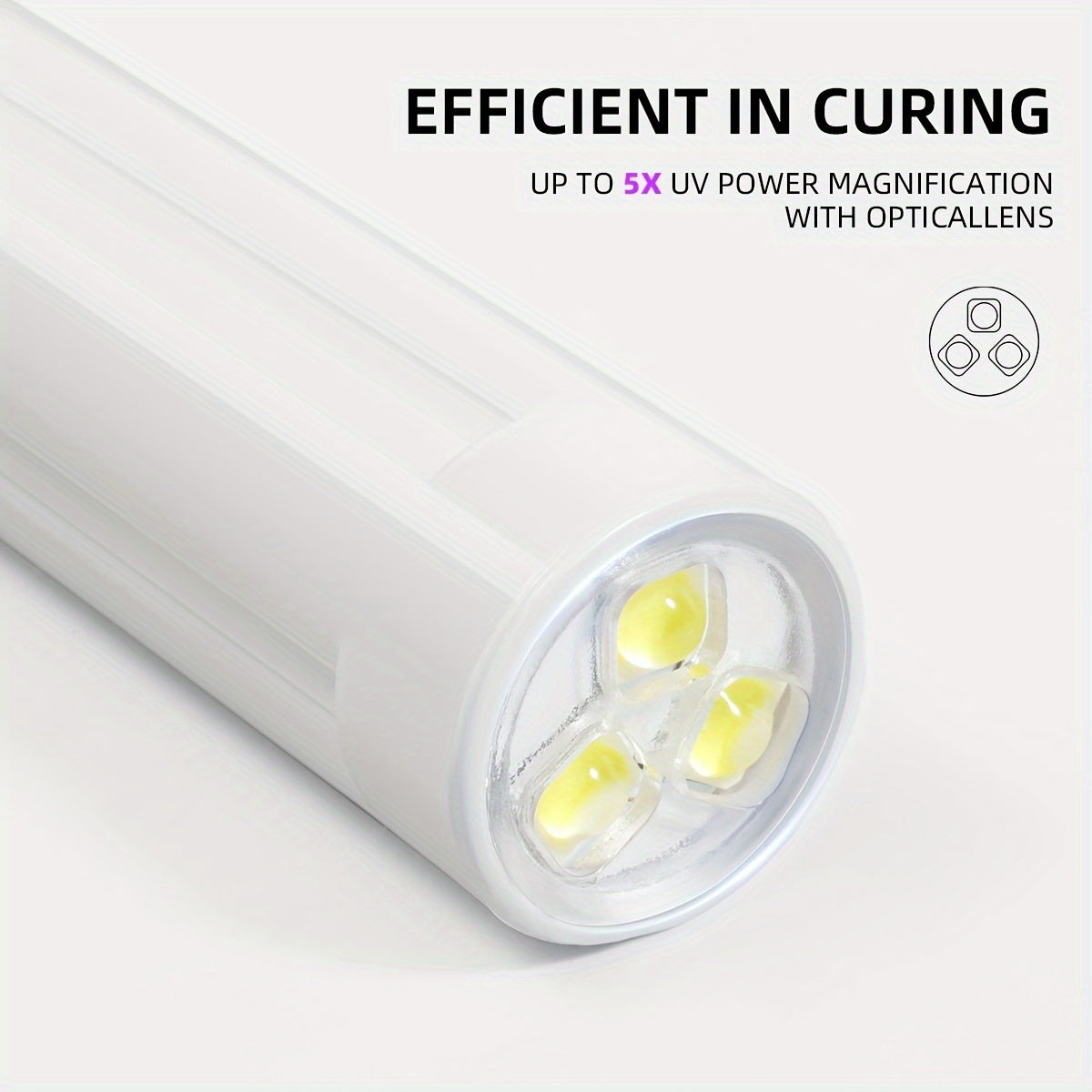 Mini UV LED Nail Curing Lamp Handheld Gel Polish Dryer USB Powered Unscented