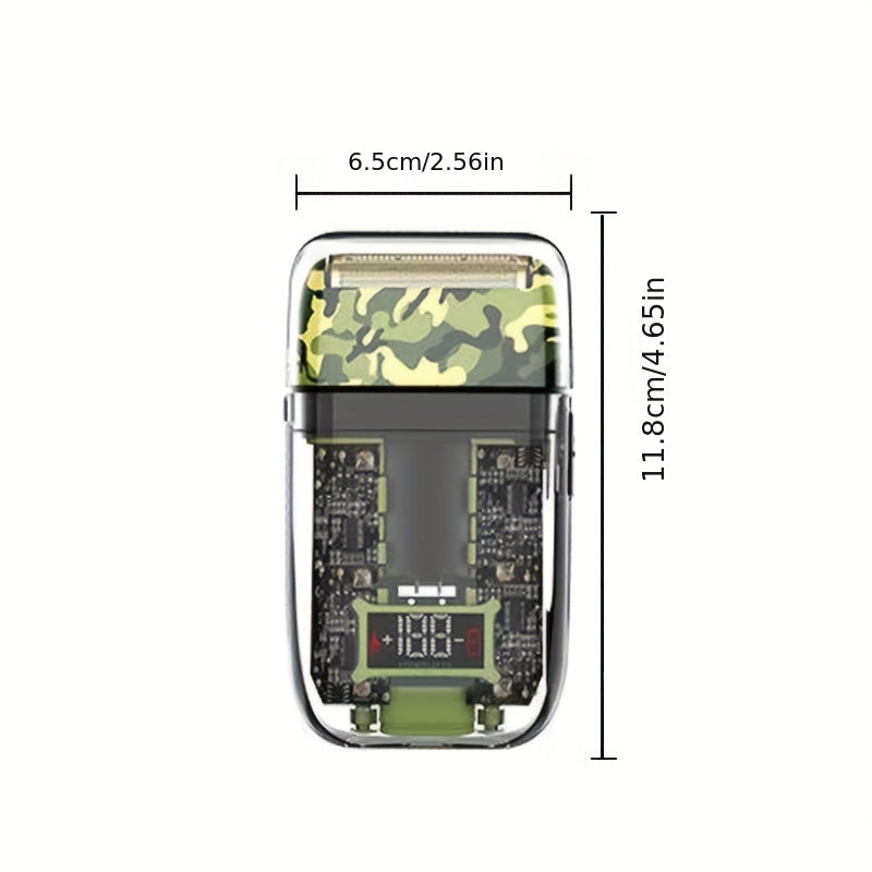 LCD Digital Display Shaver USB Rechargeable Men's Electric Razor