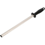 15-Inch Diamond Carbon Steel Knife Sharpener Rod for Kitchen and Outdoor Use