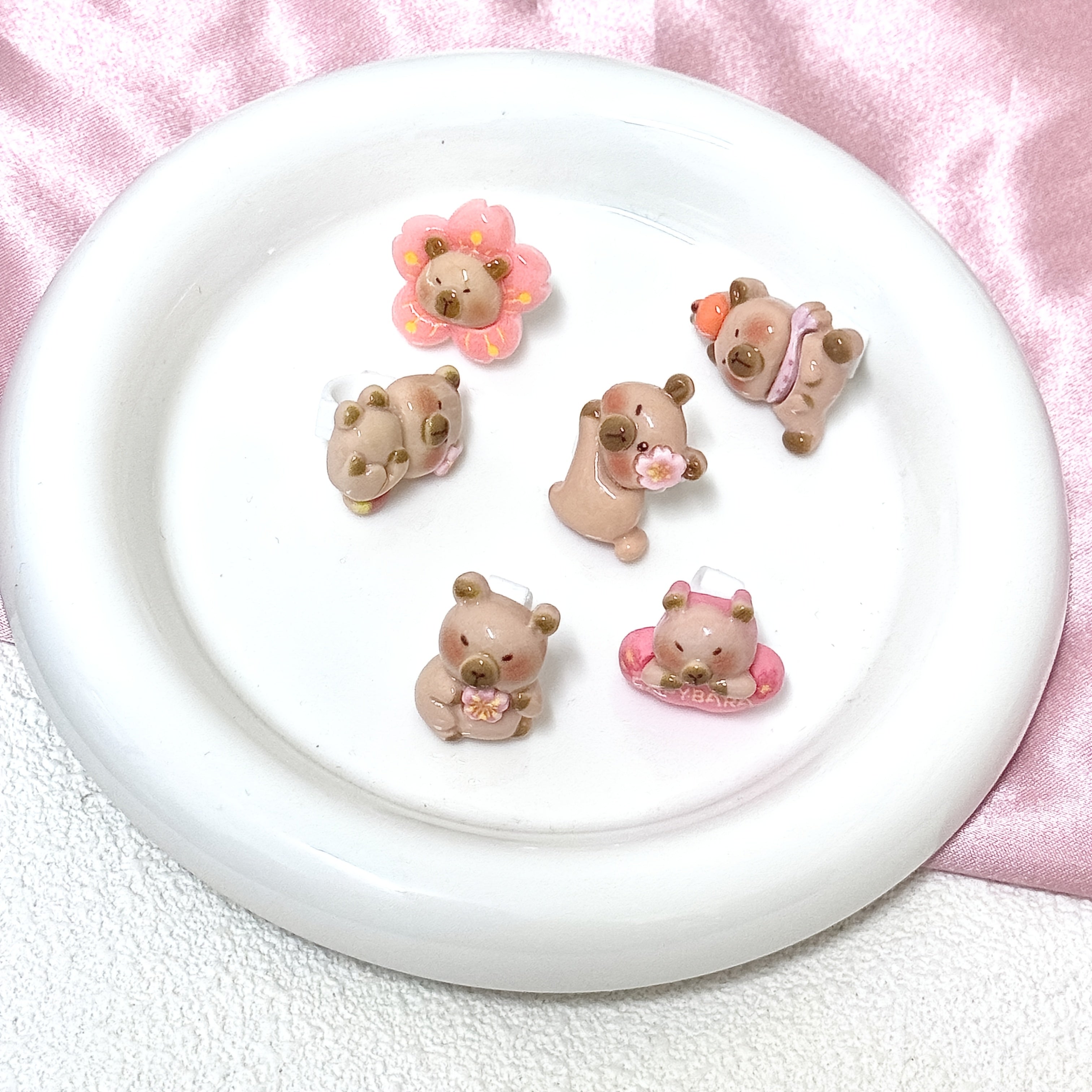 12PCS Cartoon Capybara Shoe Lace Charms Kids Sneaker Shoe Decorations