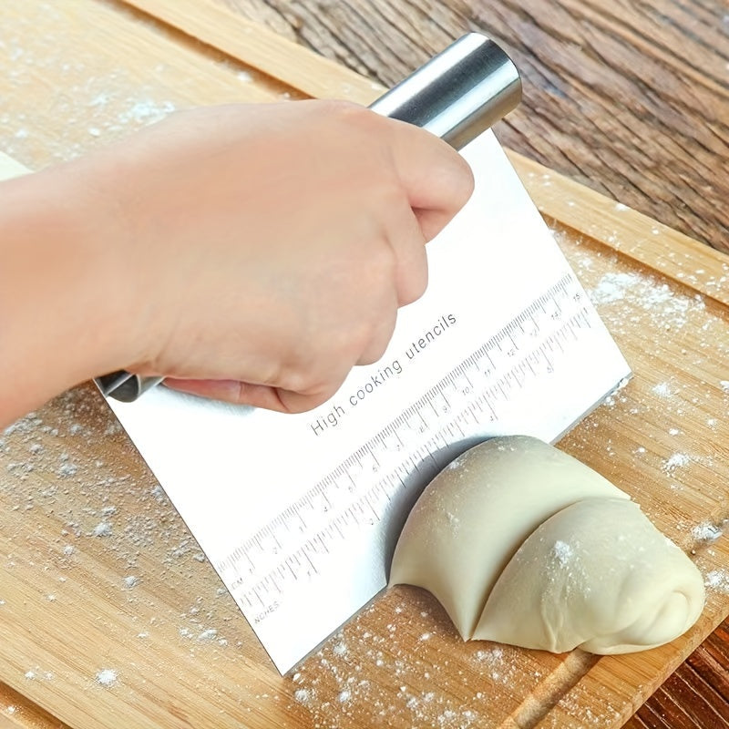 Stainless Steel Dough Cutter Pastry Scraper Kitchen Utensil for Baking