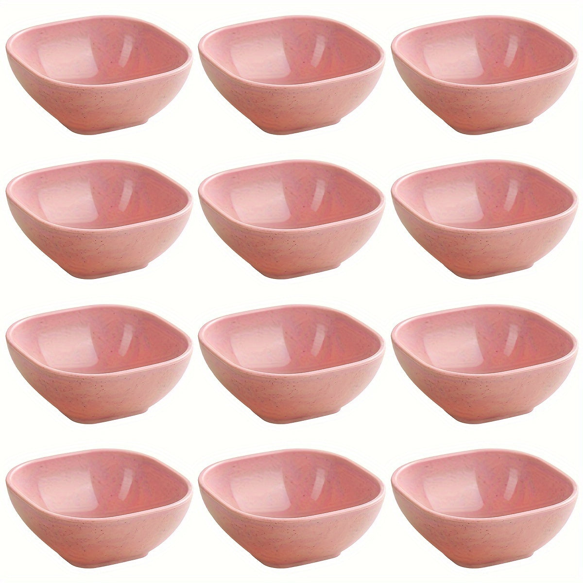 8 to 12 Square Ceramic Sauce Bowls for Korean, Chinese, Middle Eastern Cuisine