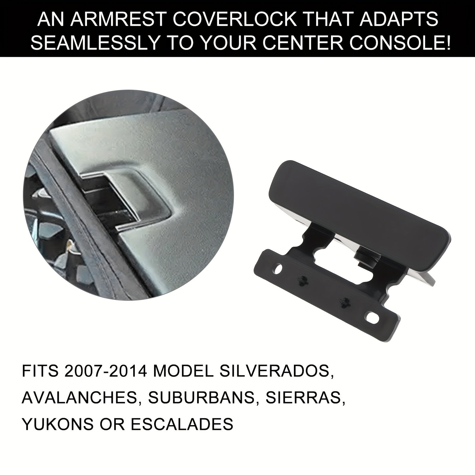 Car Interior Plastic Armrest Lid Lock Clip for Console Replacement