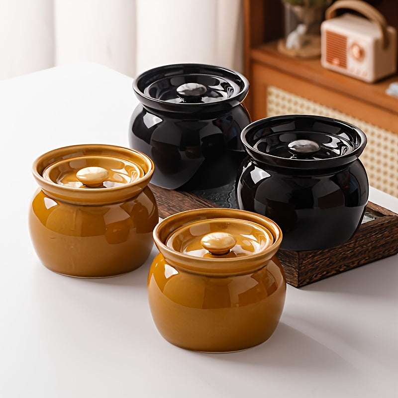 Kitchenware Set Includes Clay Pot Ceramic Stew Pot Soup Pot with Lid for Cooking and Household Use