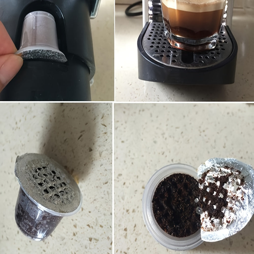 Sellos de cápsula de papel de aluminio resistente a altas temperaturas para preparación de café, reutilizables, ecológicos