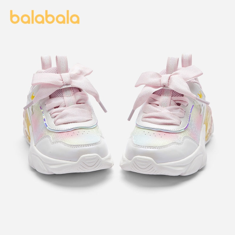 Girls Breathable Microfiber Leather Sneakers for Casual Sports and Outdoor Activities