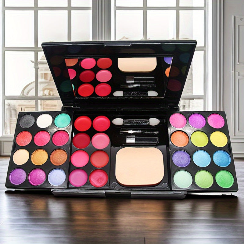 Paleta de maquillaje para mujer 39 con sombras, rubores y tintes para labios