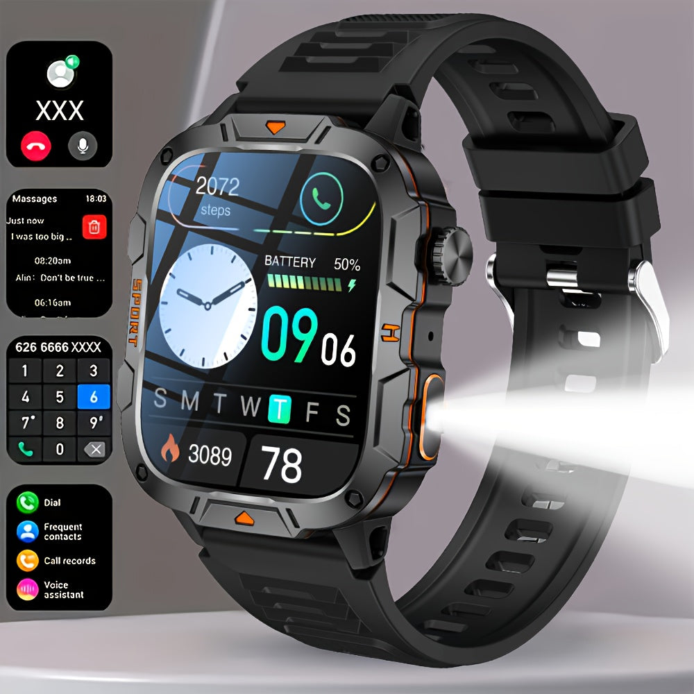 Men's Smartwatch with 4.98cm HD Display, 420mAh Battery, Wireless Calling and Notifications