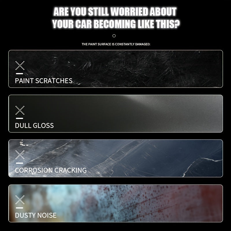 Hydrophobic Glass Coating Solution 50ml, 9H+ Ceramic Car Shield