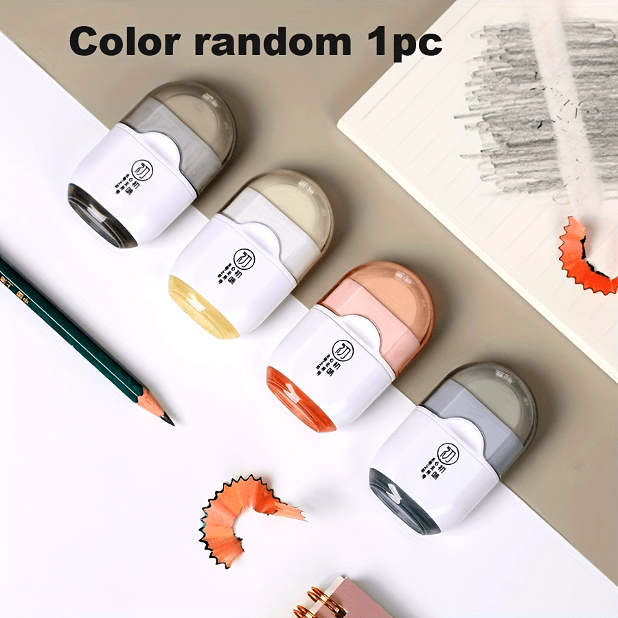 Unisex Plastic 2-in-1 Eraser and Sharpener Pencil Tool for College Students