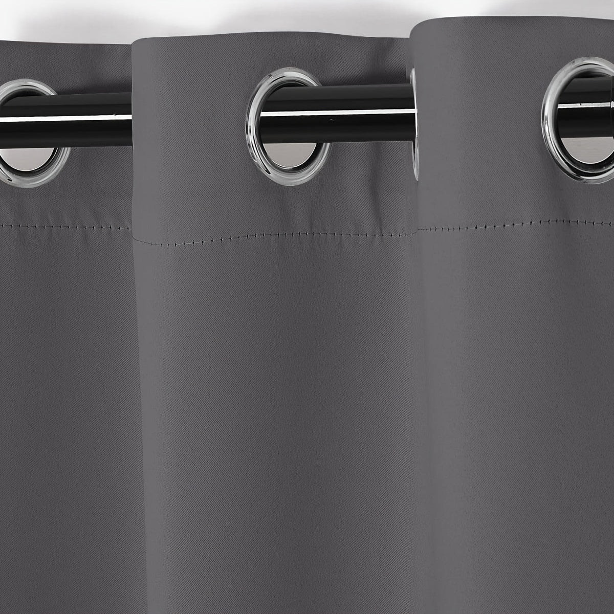 Gray Blackout Curtains for Bedroom Living Room Thermal Insulation Noise Reduction 1PC