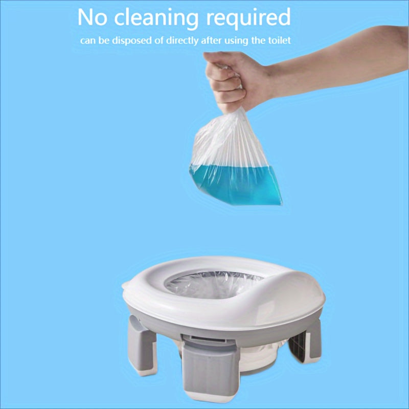 Portable Kids Toilet Collapsible Spill-Proof Travel Potty for Car Emergencies