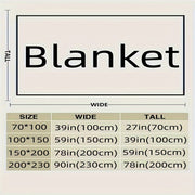 Faux Rabbit Fur Throw Blanket White Geometric Snuggle Cozy Sofa Bed