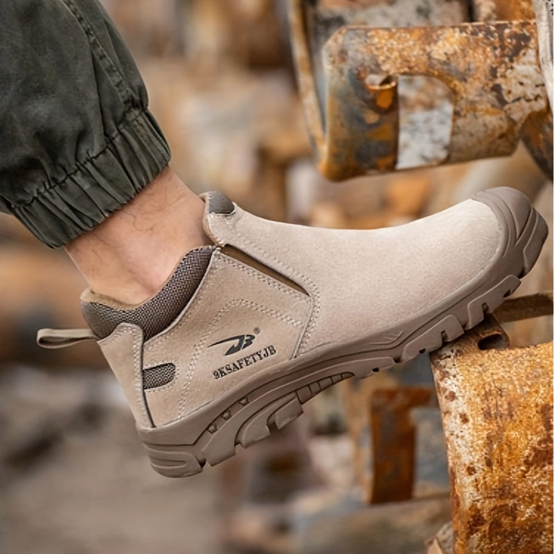 Сапоги безопасности для промышленных и строительных площадок, проколостойкие с металлическим носком и поддержкой лодыжки.