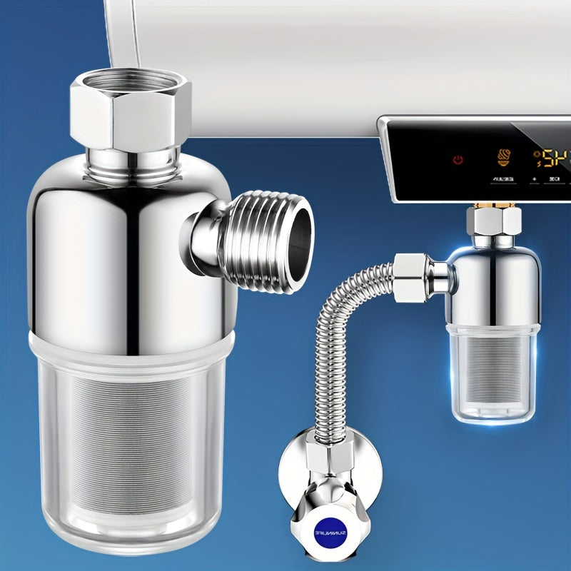 Old filtr bilan qulay zanglamaydigan po'latdan yasalgan elektr suv isitgichi - oson devorga o'rnatiladi, kartuşni almashtirishga ehtiyoj yo'q, kran va dushni tozalash vositasi bilan birga, yashash va tijorat maqsadlari uchun mukammal.