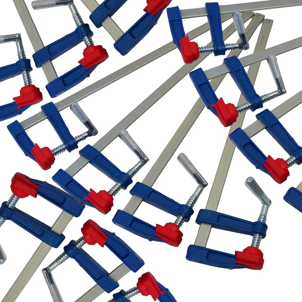 Set of 4 Cast Iron F Clamping Rods with Quick Slide Adjustable Wood Clamps 6 12 24 Inches
