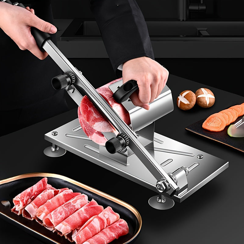 Stainless Steel Meat Fruit Vegetable Slicer Adjustable Thickness Kitchen Cutting Tool