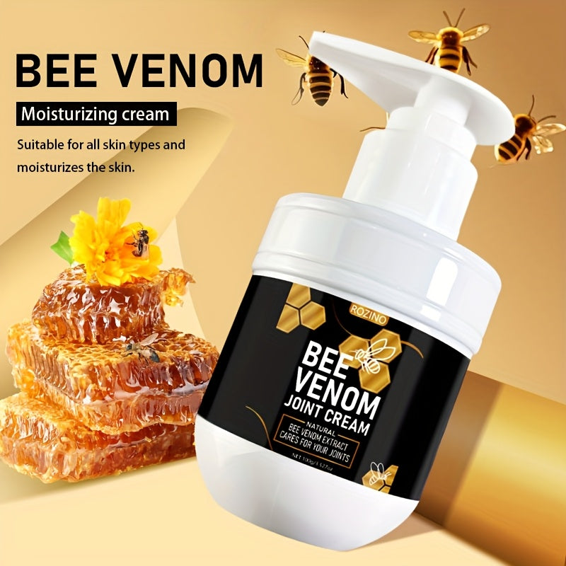 Crema unisex de veneno de abeja para cuidado de las articulaciones para espalda, cuello, manos, pies hidratantes