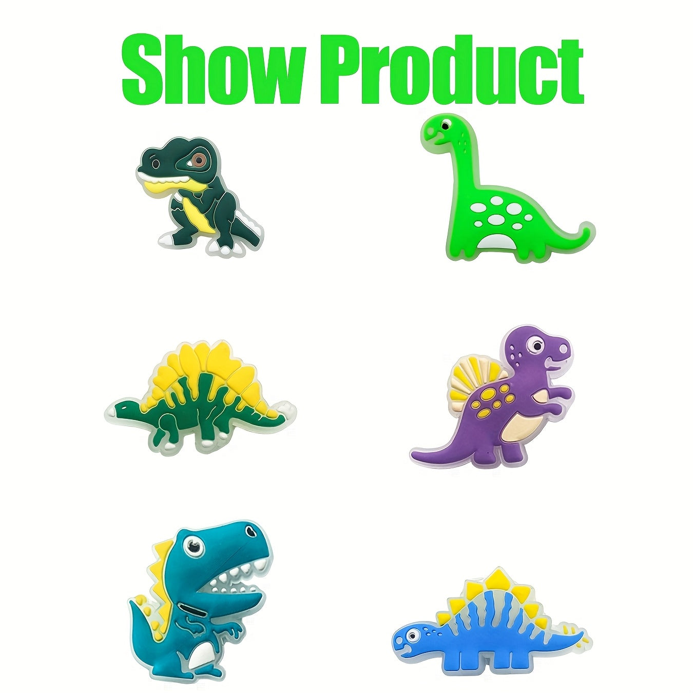 12Pc Glow-in-the-Dark Dinosaur Toys Sets for Kids, Durable Party Gift