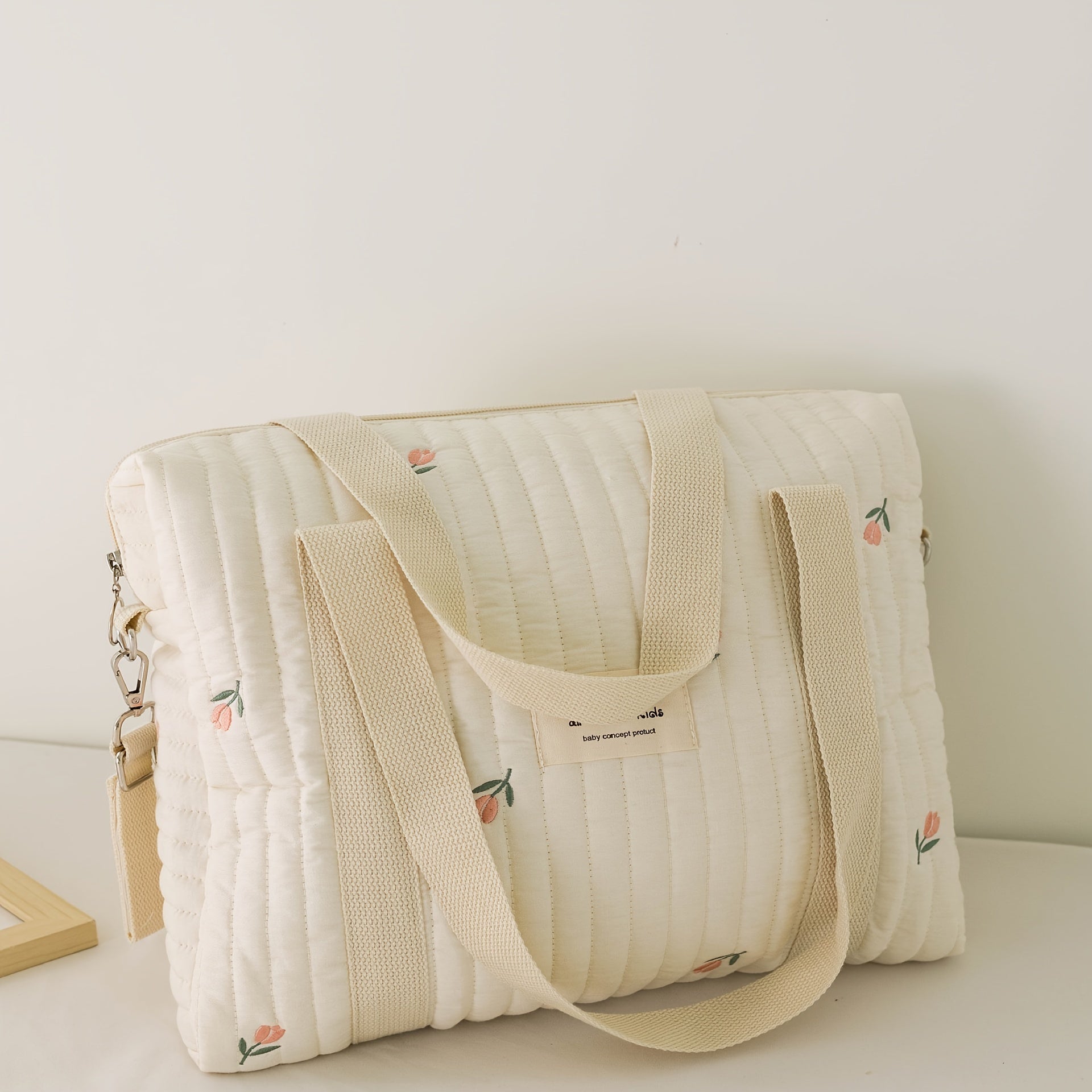 Универсальная вышитая стеганая сумка для мамы с множеством функций: сумка для подгузников, утолщенная сумка для коляски - идеально подходит для Хэллоуина, Дня благодарения и рождественского подарка.