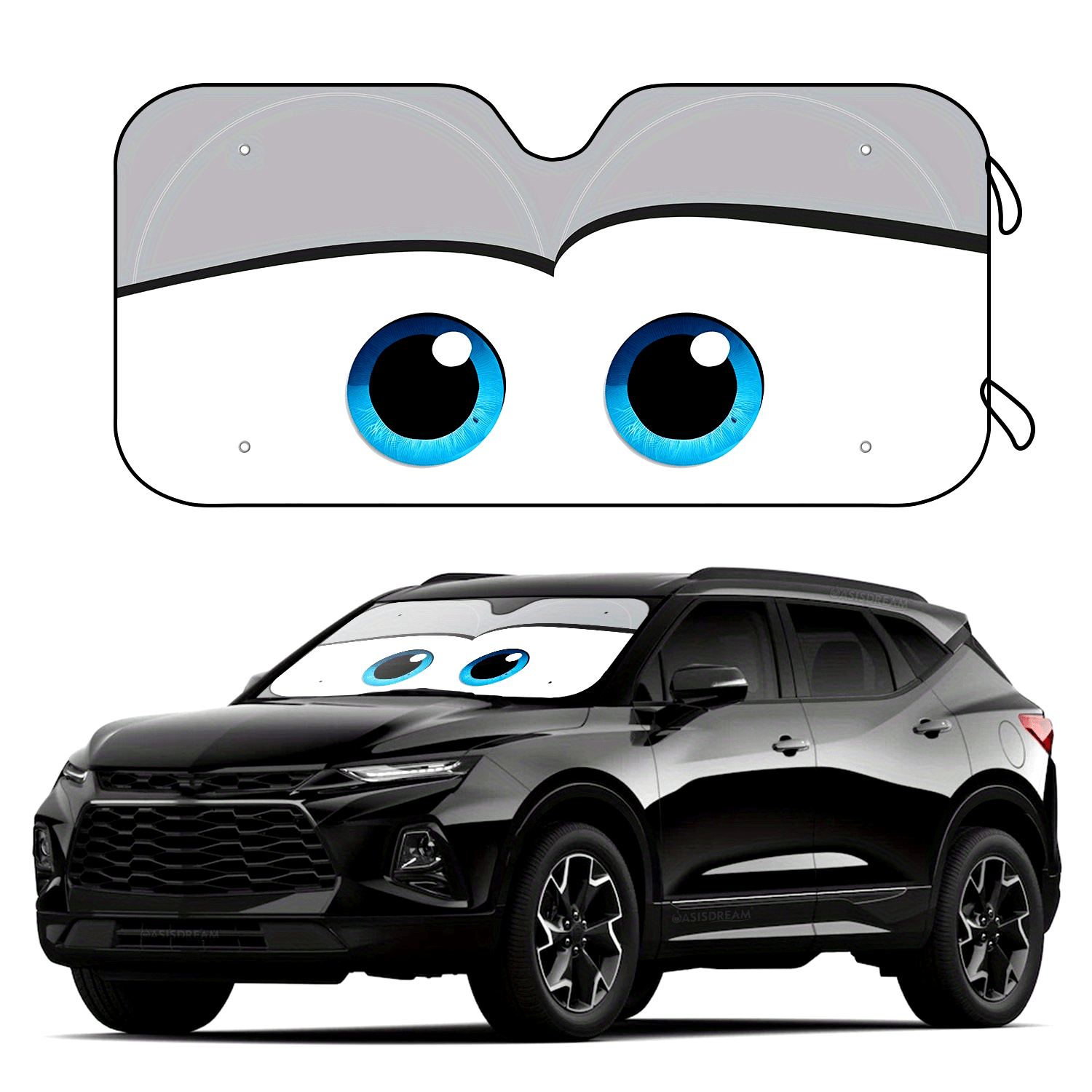 Auto quyosh nuri himoyalovchi old oynasi, RV SUV uchun, 144cm x 28cm