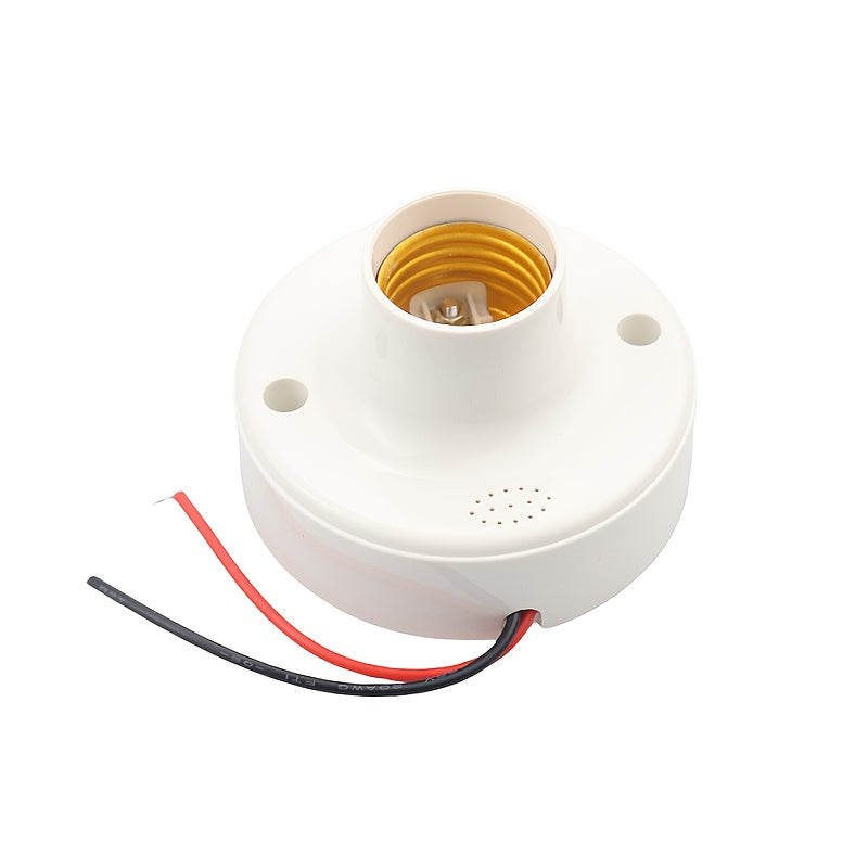 E27 LED Bulb Holder with Sound Voice Control Sensor and Delay Switch 85V-265V