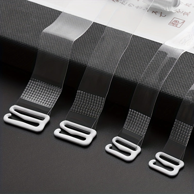 Clear Adjustable Removable Shoulder Straps for Women's Lingerie Bra Accessories 6 Pieces