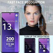 Закаленное стекло защитное стекло для Redmi Note 13/13 Pro/13 Pro+ с 3D-приватностью и глянцевой отделкой. Устойчивое к царапинам и антиотпечатковое, с установкой без пузырьков и высокой четкостью.