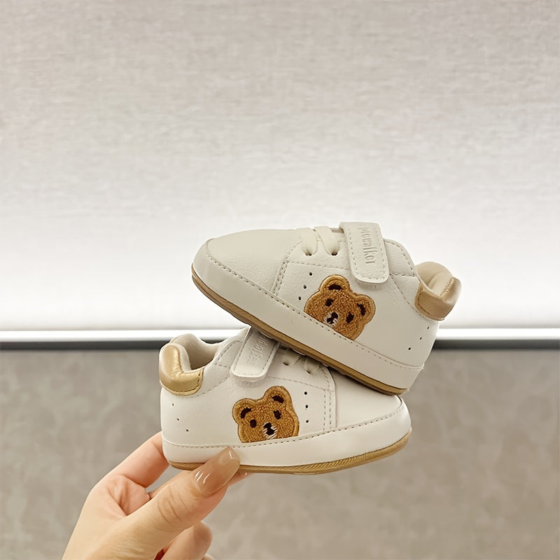Kids Sneakers for Boys and Girls Non-Slip Comfortable Cartoon Bear Shoes for All Seasons